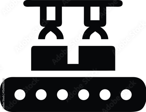 Conveyor belt production line icon