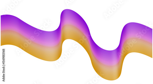 Abstract Blend Wavy Curved Gradient Multicolor Background Design Vector Illustration