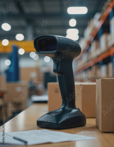 Smart barcode scanner positioned at dispatch station for efficient tracking