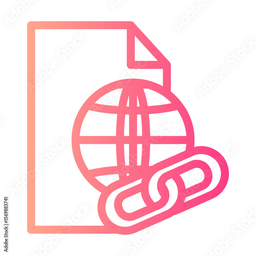 hyperlink gradient icon