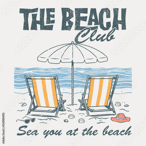 Surf club design. Beach modern abstract art. Ocean abstract wave. Here come the sun. Summer vibes artwork. Sunshine paradise graphic print design. Enjoy beach life. Summer wave surf illustration
