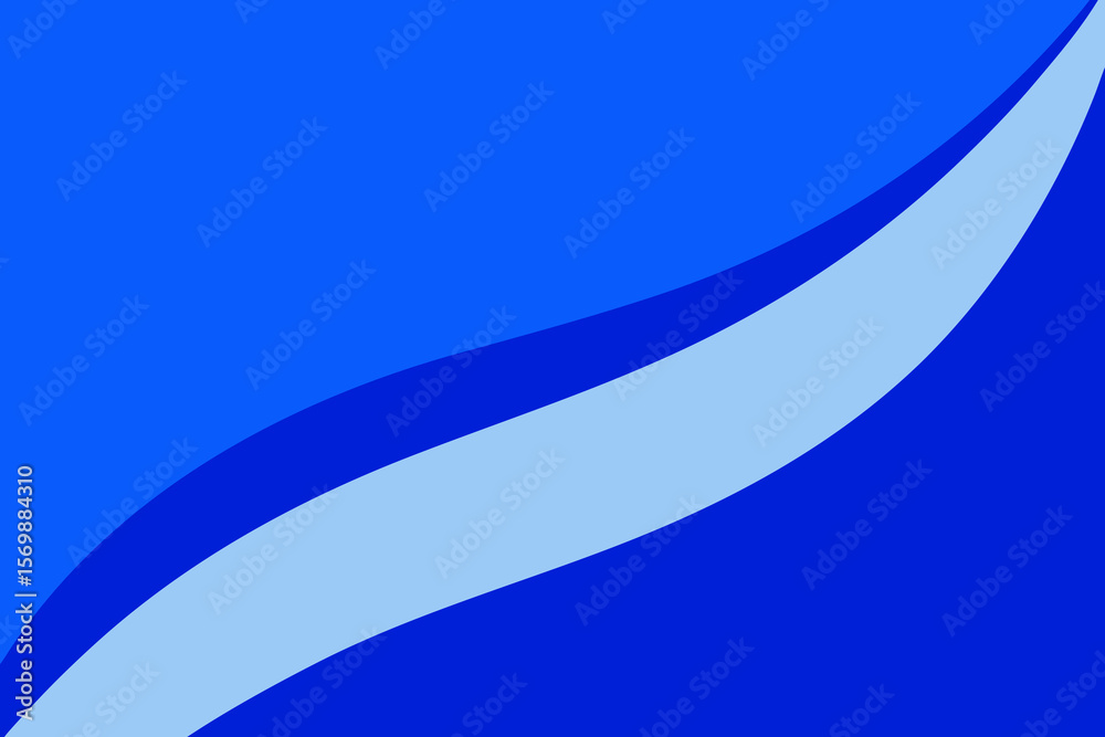 Obraz premium Abstract blue background with curved shapes and color variations for graphic design