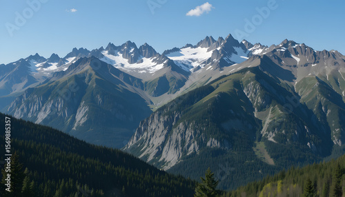 Wallpaper Mural Majestic Mountain Panorama Torontodigital.ca