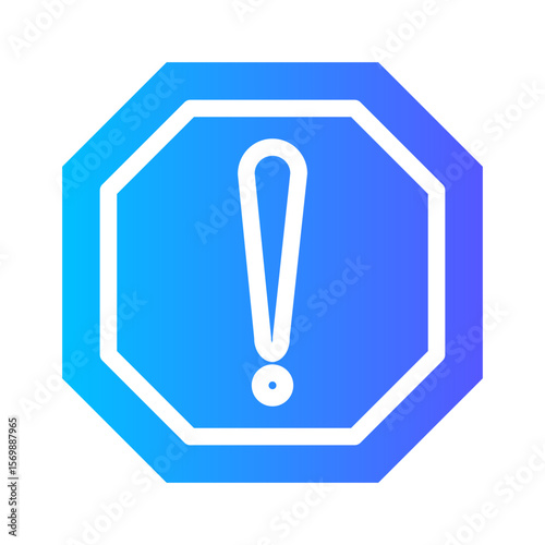 caution gradient icon