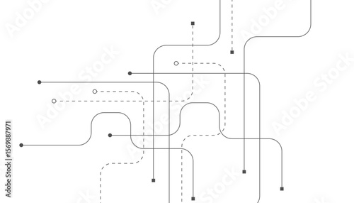 Abstract background with technology circuit board texture. Modern electronic motherboard texture. Creative idea for internet technology. Tech concept for header, web banner, website, presentation.
