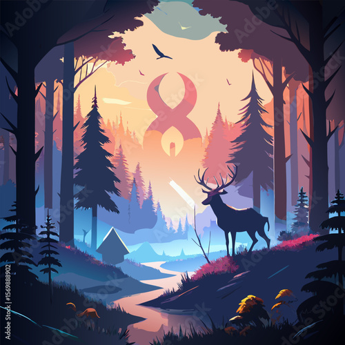 Highly Detailed Photorealistic Vector Design with Intricate Elements and Stunning Visuals