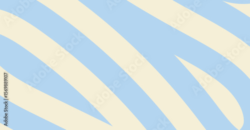 A captivating abstract backdrop features a modern design with baby blue and soft beige hues, creating rounded diagonal stripes for a visually intriguing and contemporary aesthetic