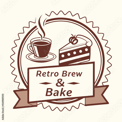 retro coffee and bakery shop logo set vector design.
