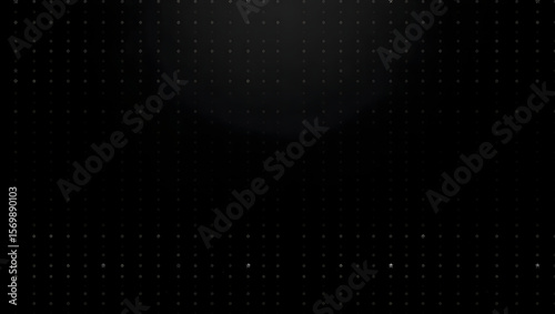 Dark Futuristic Technology Background: Captivating dark tech-themed digital artwork featuring an array of illuminated dots, creating a sleek and contemporary design.