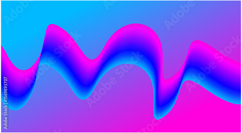 Abstract Blend Wavy Curved Background Purple Gradient Design Vector Illustration
