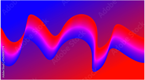 Abstract Blend Wavy Curved Background Gradient Design Vector Illustration