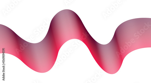 Abstract Blend Wavy Curved Pink Design Background Vector Illustration