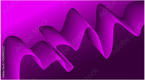 Abstract Blend Wavy Flowing Curved Background Purple Design Vector Illustration