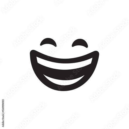 Happy Emoji Faces Set Laughing Smile Icons Collection