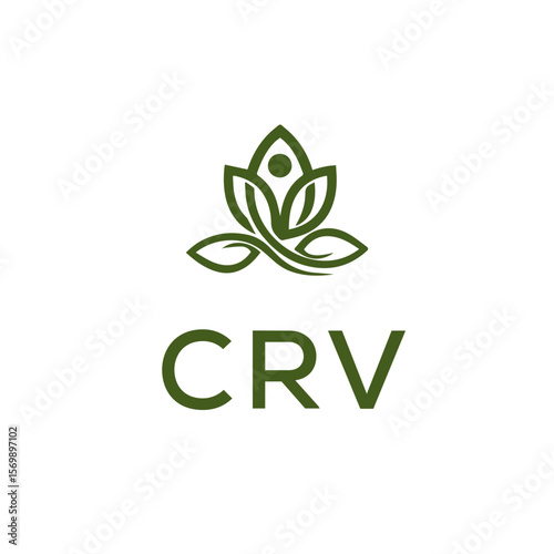 CRV Letter Initial Logo Design Template Vector Illustration