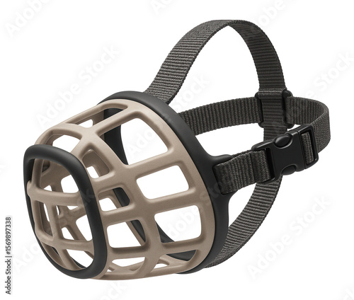 A basket-style muzzle that provides ample ventilation, suitable for hot climates where dogs need extra airflow.