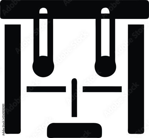 Scientific experiment swinging pendulums illustration icon