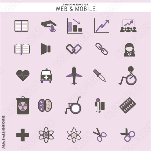 Web and Mobile Universal Icons