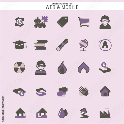 Versatile Web Mobile ui Icons