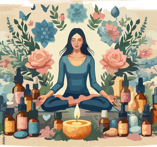 Meditative State Vector – Daily Self-Care Set