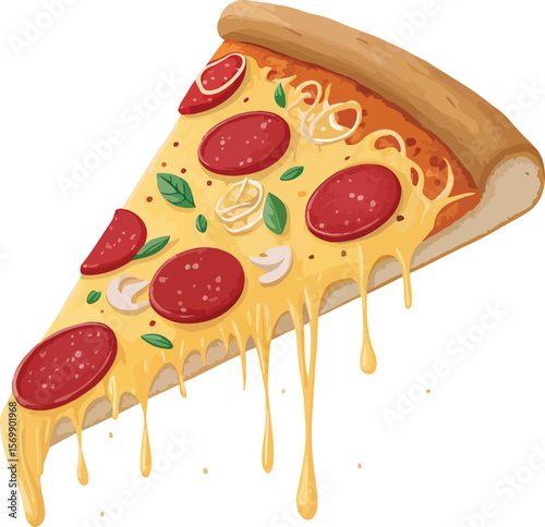 pizza with salami
