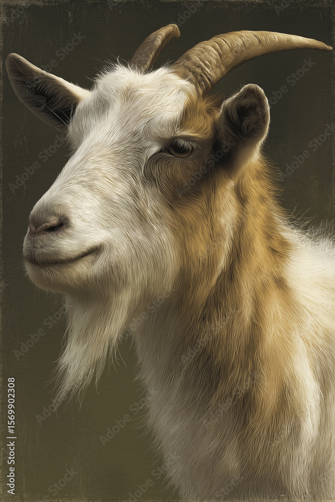 Fototapeta premium portrait of a goat