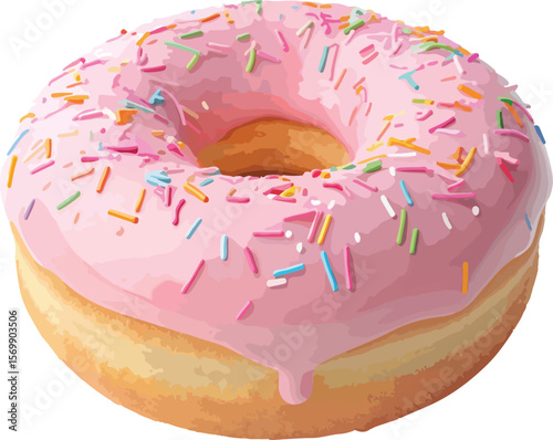 donut isolated on white