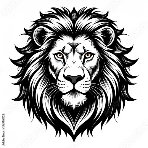 Lion's head graphic