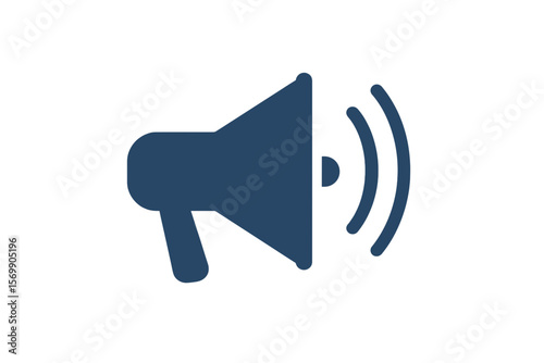 Vector Illustration of an Audio Announcement Icon