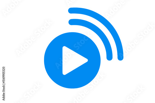 Vector Illustration of Streaming Play Button Icon