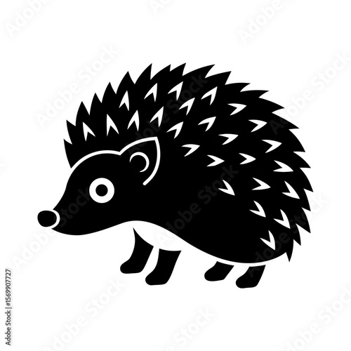 Hedgehog clipart on a white background vector illustration