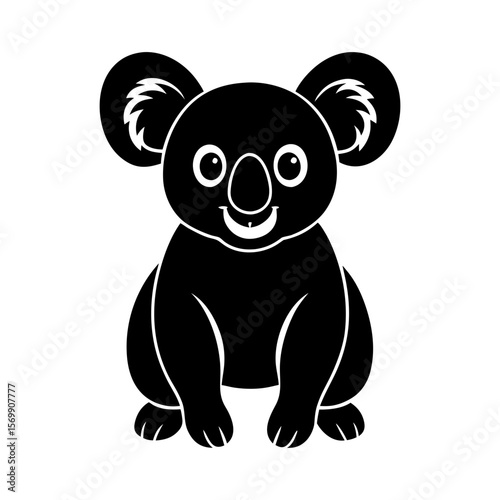 Koala clipart on a white background vector illustration