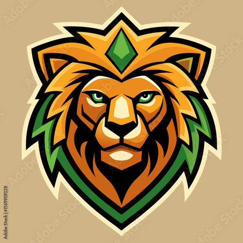 Bold Lion Head Logo Design