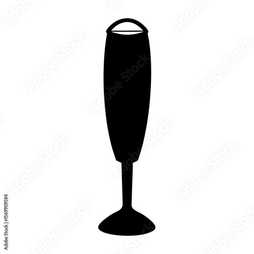 Elegant black silhouette of an immersion blender perfect for culinary projects
