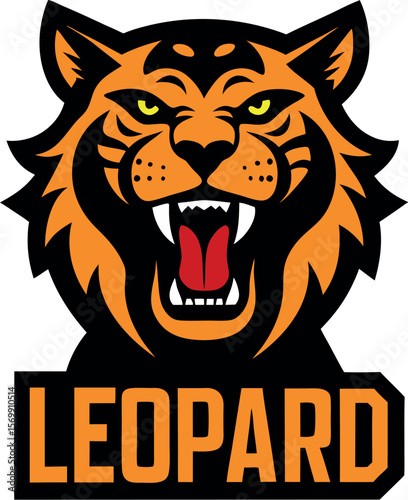 Leopard Face Vector Logo Art for Streetwear Fashion Label