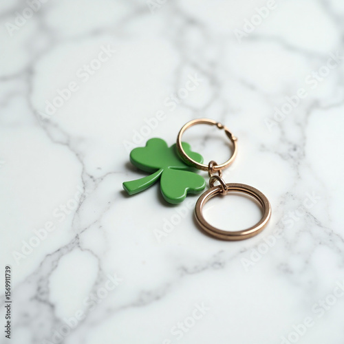 Four-leaf clover keychain
