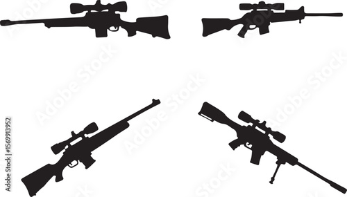 assault rifle vector