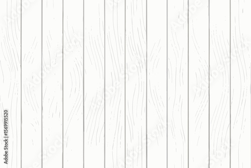 White Wood Grain Texture Background with Vertical Planks and Subtle Distressed Details