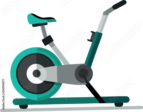 Exercise Bike Gym Equipment Icon Vector Design