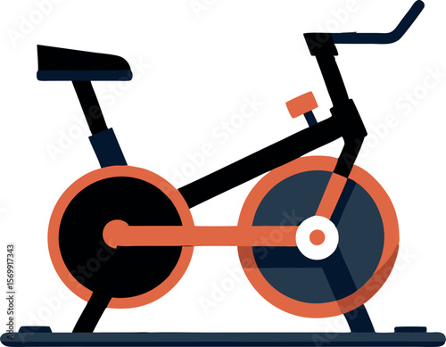 Indoor Cycling Exercise Bike Vector Fitness Equipment