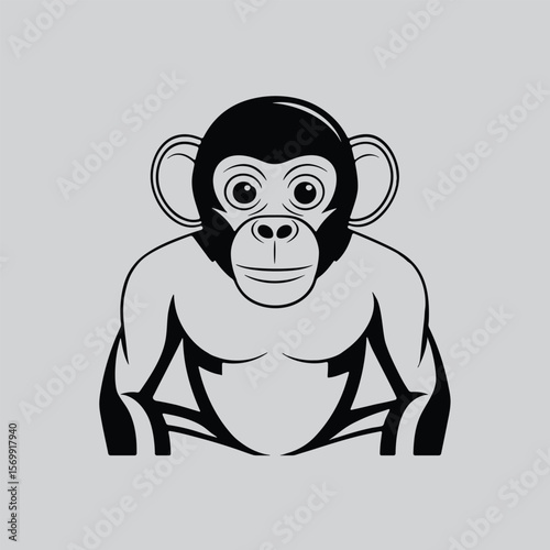 Cool Chimpanzee Streetwear Art Illustration
