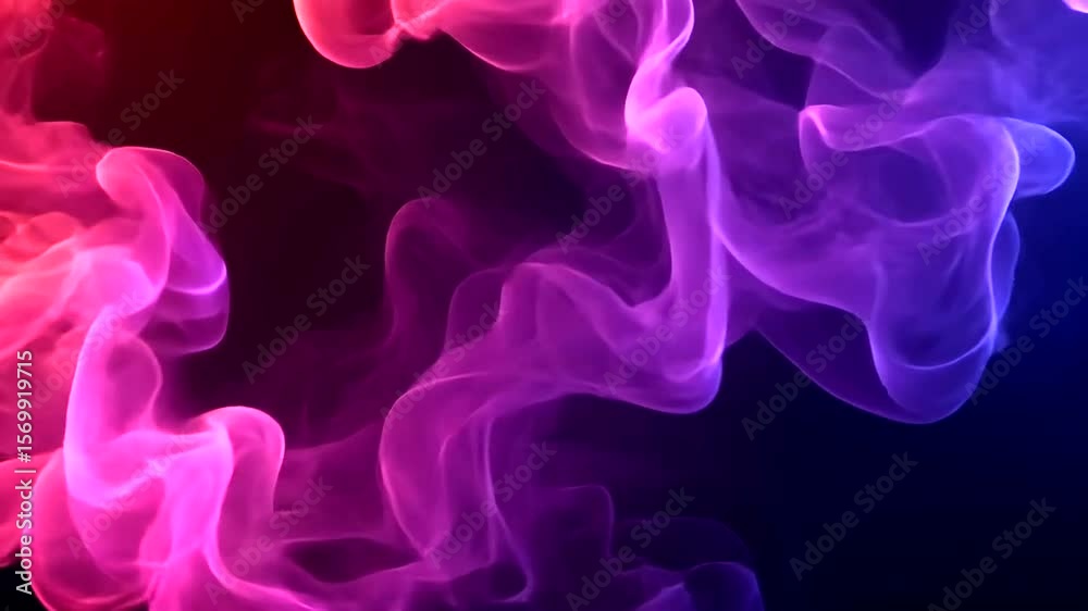 Abstract Smoke Animation with Vibrant Pink and Purple Colors with dark background Abstract Smoke Animation with Vibrant Pink and Purple Colors with dark background
