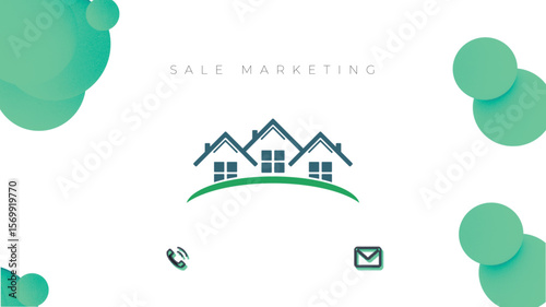 Simple visiting card design element vector art template