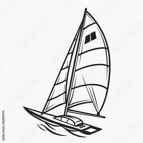 silhouette of a sailing boat