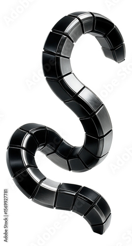 Sleek, serpentine manipulator with a seamless, undulating motion.