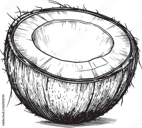 Tropical Fruit Hand-Drawn Engraving