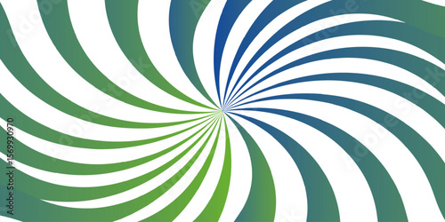 Abstract vibrant spiral background with blue and white curved rays. dynamic, hypnotic swirl pattern.Spiral radial striped backdrop design. Suitable for comic designs, invitation.