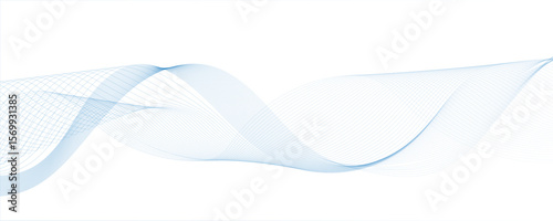 Abstract wave design with a series of flowing, overlapping sinusoidal curves in a gradient.Futuristic technology and sound wave lines. Digital frequency track equalizer with Stylized line art.