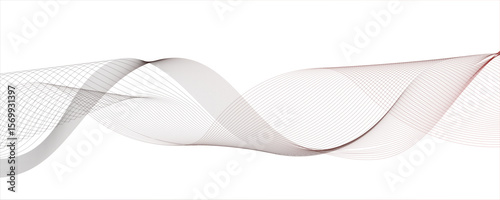 Abstract wave design with a series of flowing, overlapping sinusoidal curves in a gradient.Futuristic technology and sound wave lines. Digital frequency track equalizer with Stylized line art.