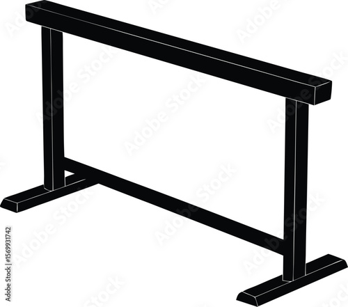 hurdle on white background.eps